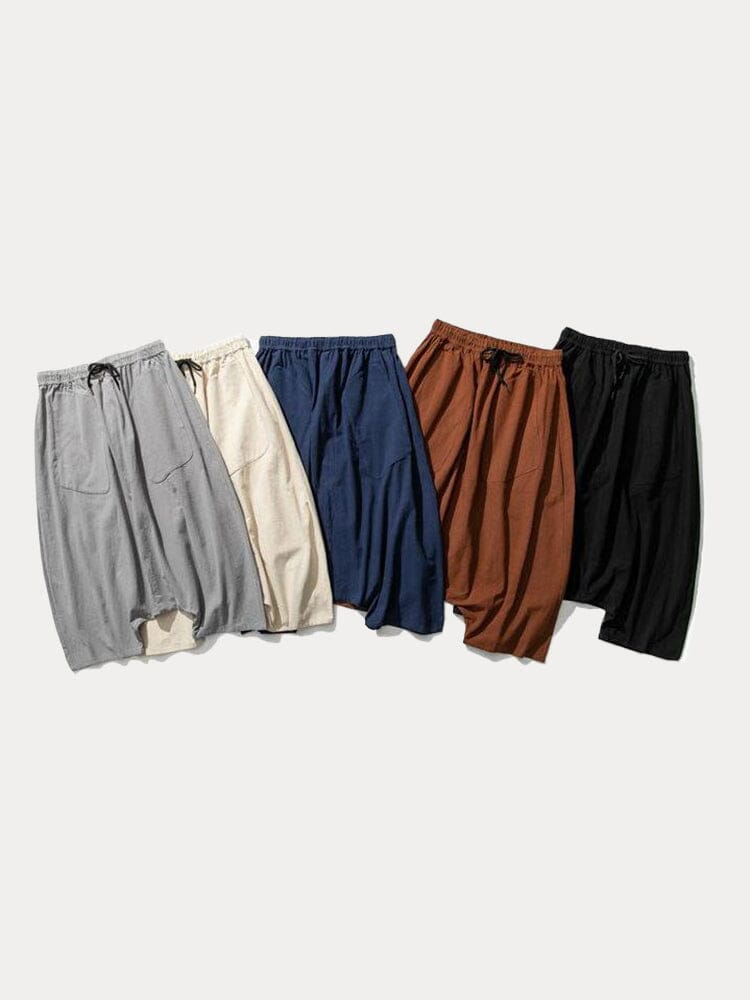 Cotton Linen Loose Harem Pants