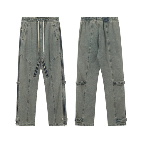 11KN Zippered Baggy Cargo Pants #K8936