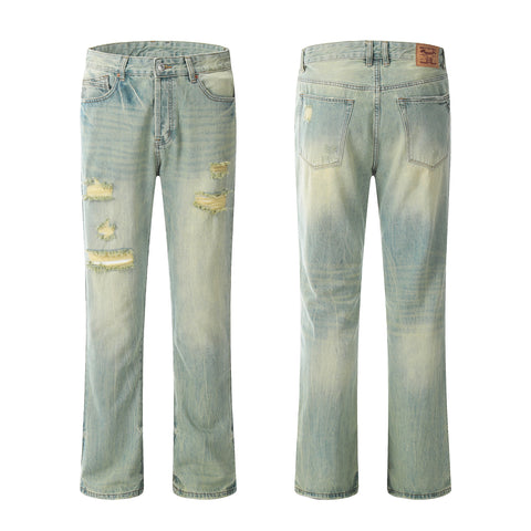 11KN HIGH RISE RIPPED JEANS #K8986