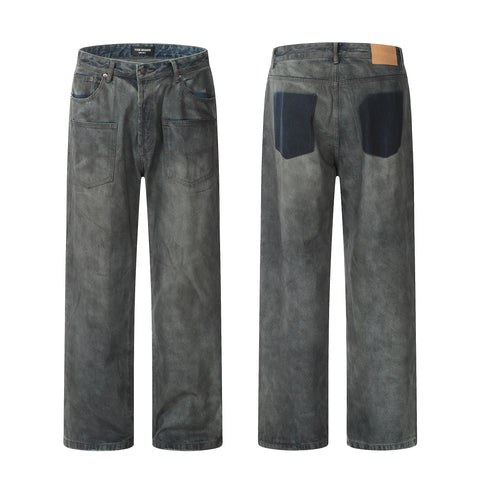 11KN Patchwork Wash Jeans #K5232