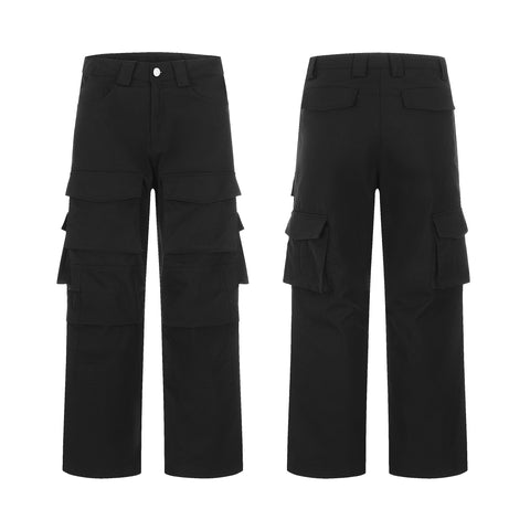 11KN Straight Leg Multi Pockets Carpenter Pants #K6111