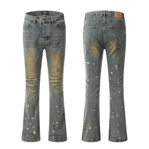 11KN FLARED BOOTCUT RIPPED JEANS #K9035