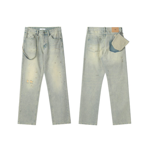 11KN FRINGED RIPPED JEANS #K5100