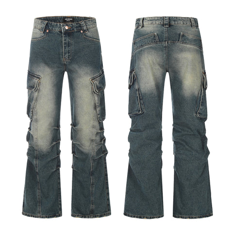 11KN Cropped Multi Pockets Jeans #K5226