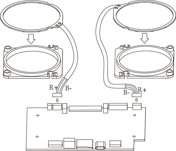 Metodo di installazione del set mod luce cardanica LED TX16S