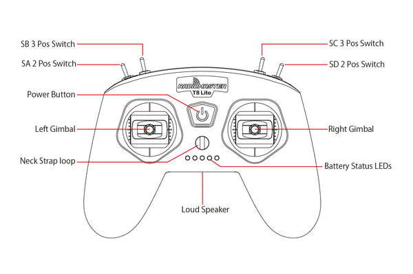 T8 Lite Radio Controller