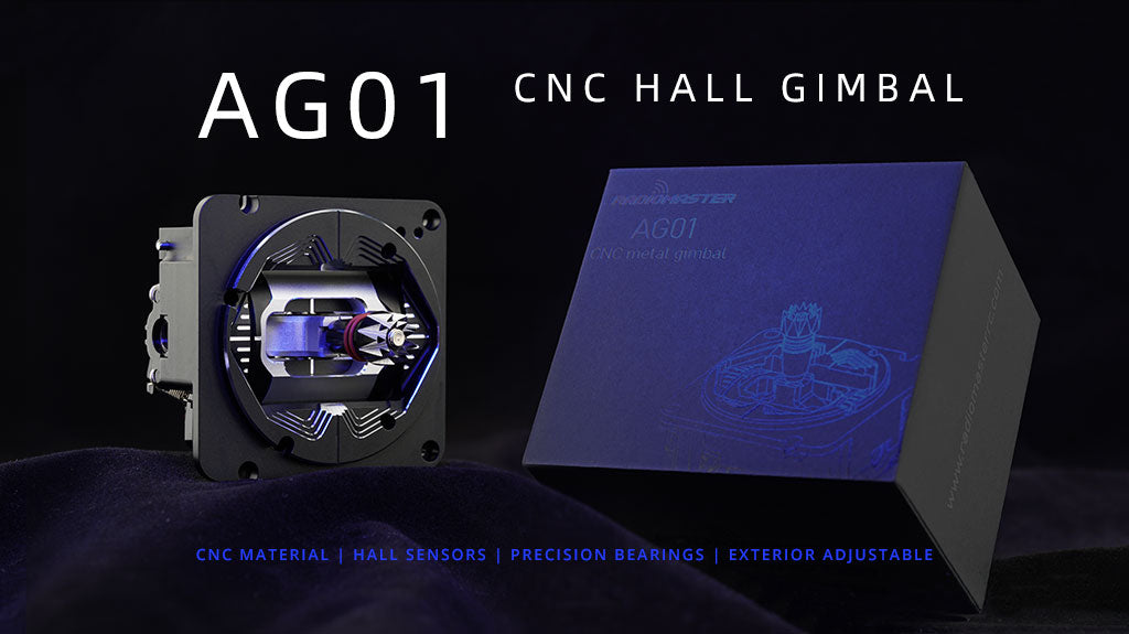 AG01 CNC Hall Gimbal for TX16S