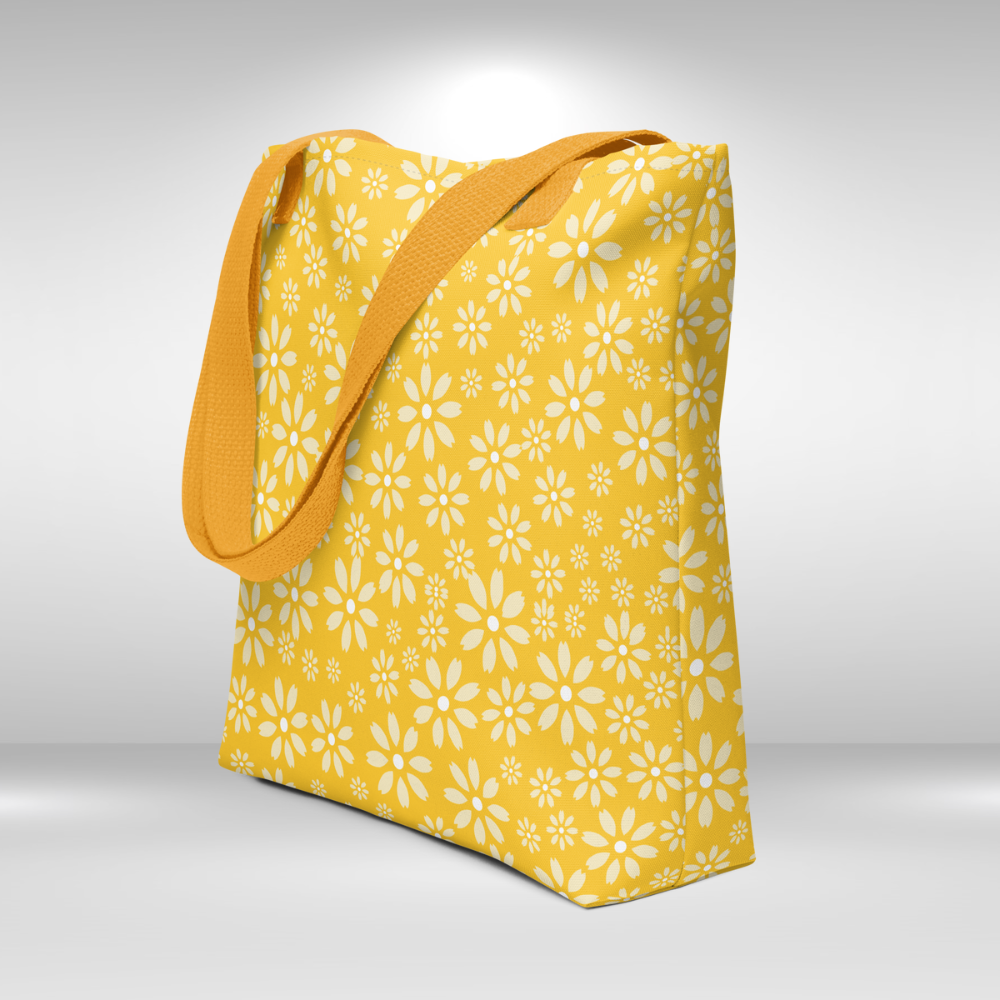 Shopping Tote Bag - Yellow Daisy Tote bag Print