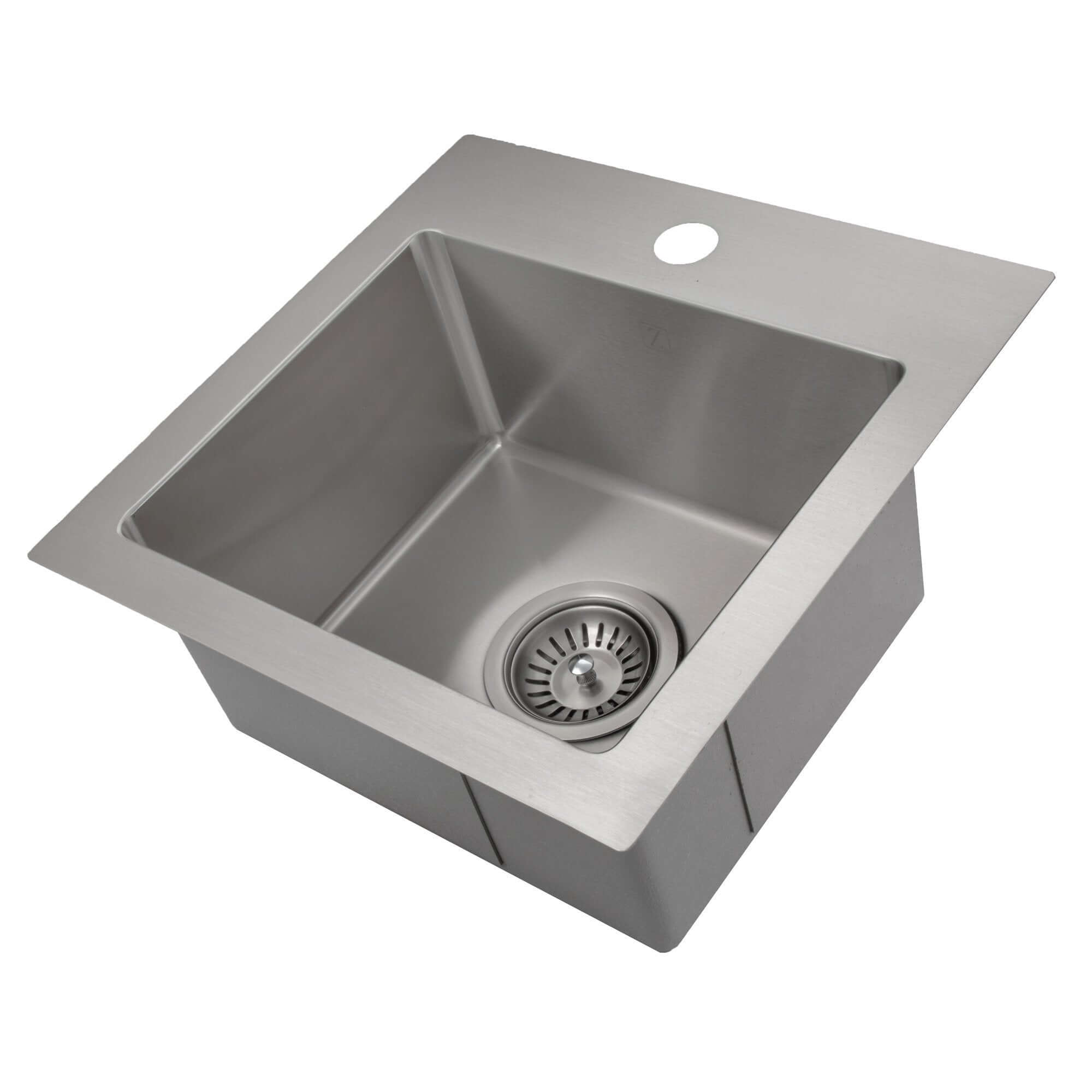 ZLINE 15 in. Donner Topmount Single Bowl Bar Kitchen Sink (STS-15)