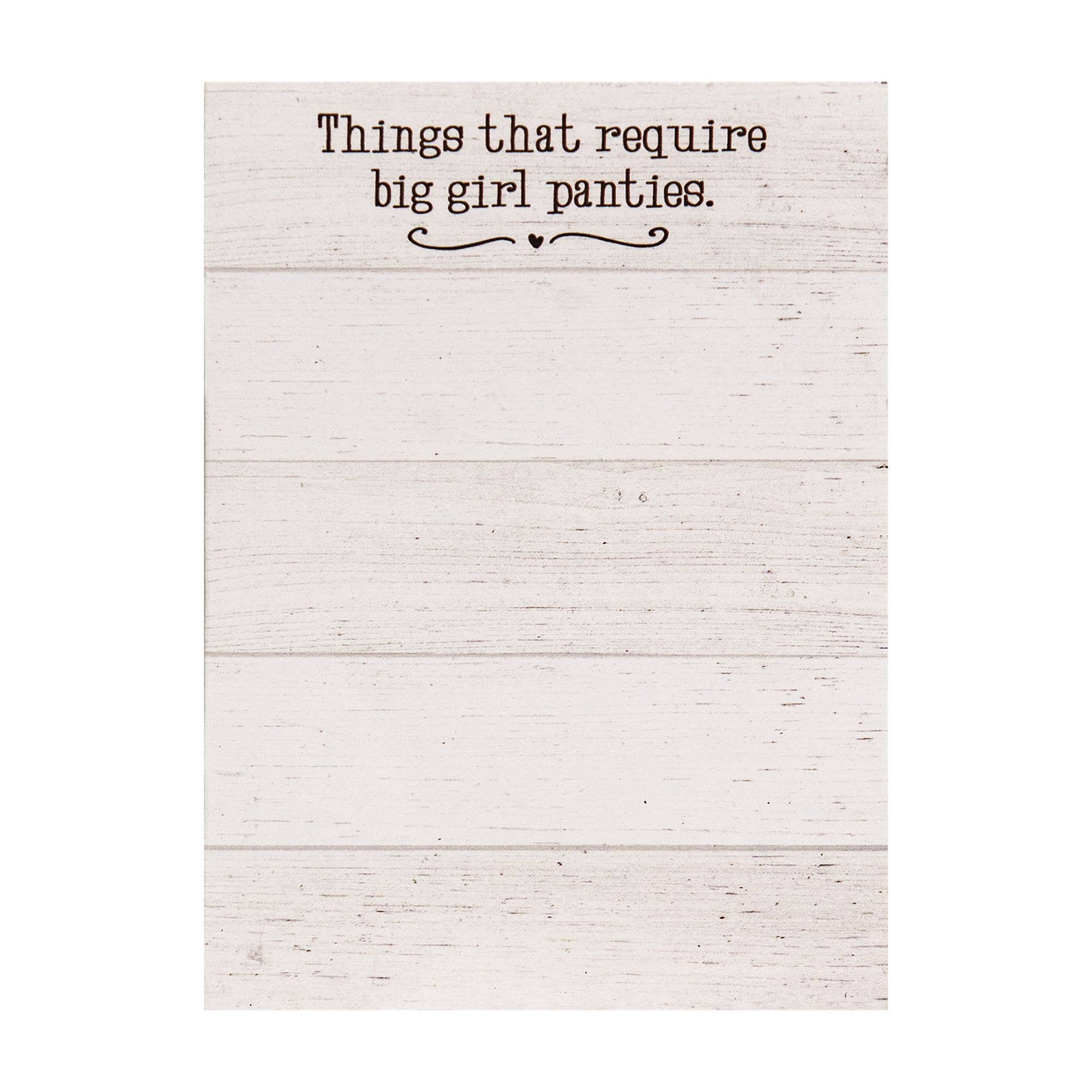  Big Girl Panties Mini Notepad 