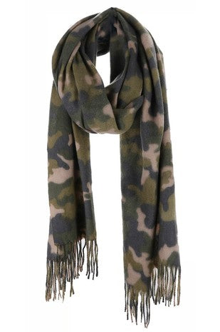  Oblong Tassel Scarf 