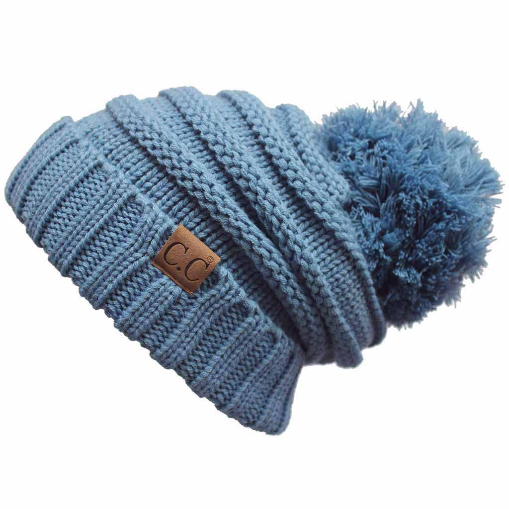  C.C Oversize Slouchy Hat with Pom Pom 