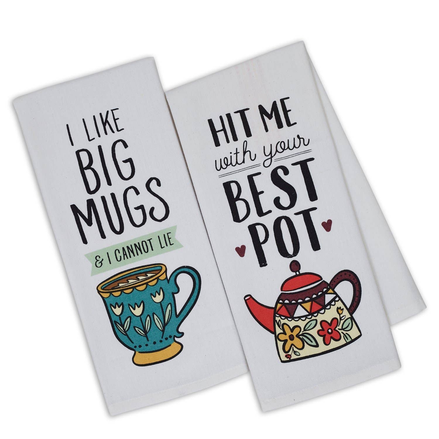  Mug Love Printed Dishtowels 