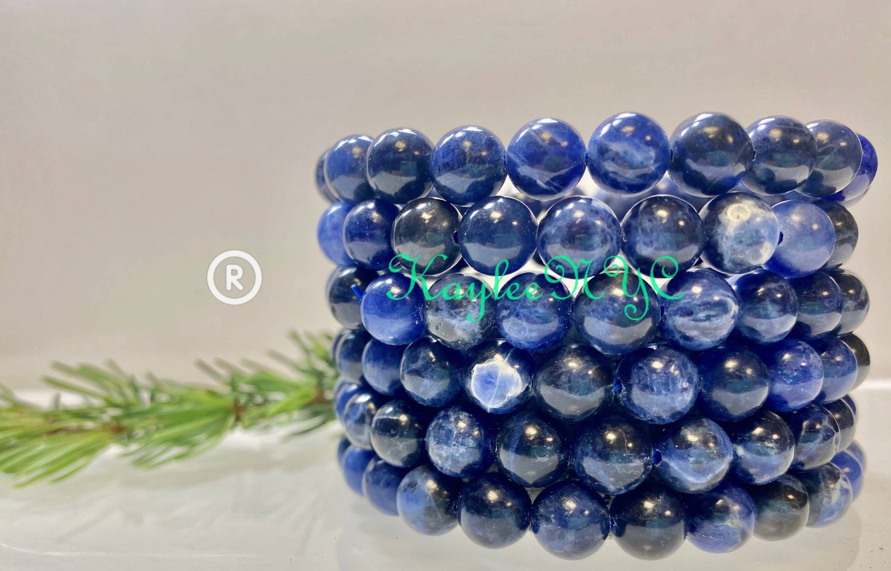  Sodalite Crystal Stretch Bracelet 