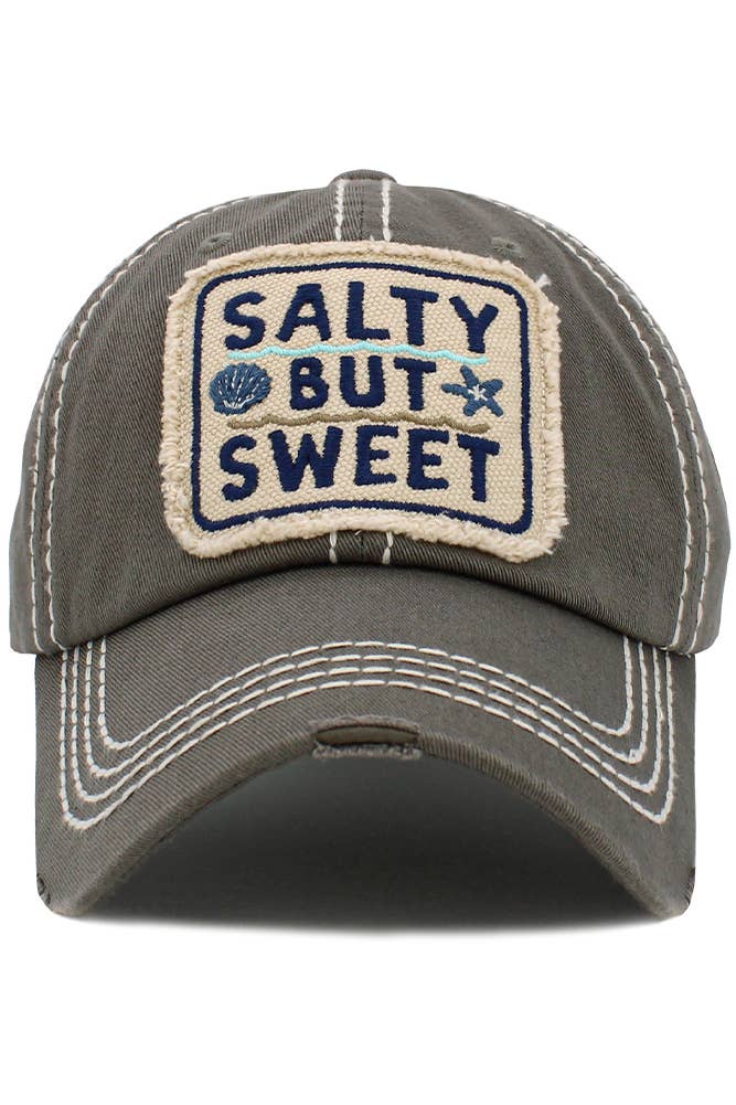  Salty But Sweet Washed Vintage Ballcap 