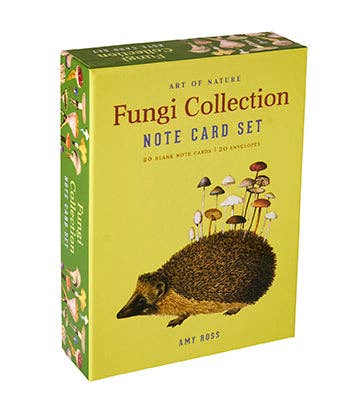  Art of Nature: Fungi Boxed Card Set (Set of 20 Cards) 