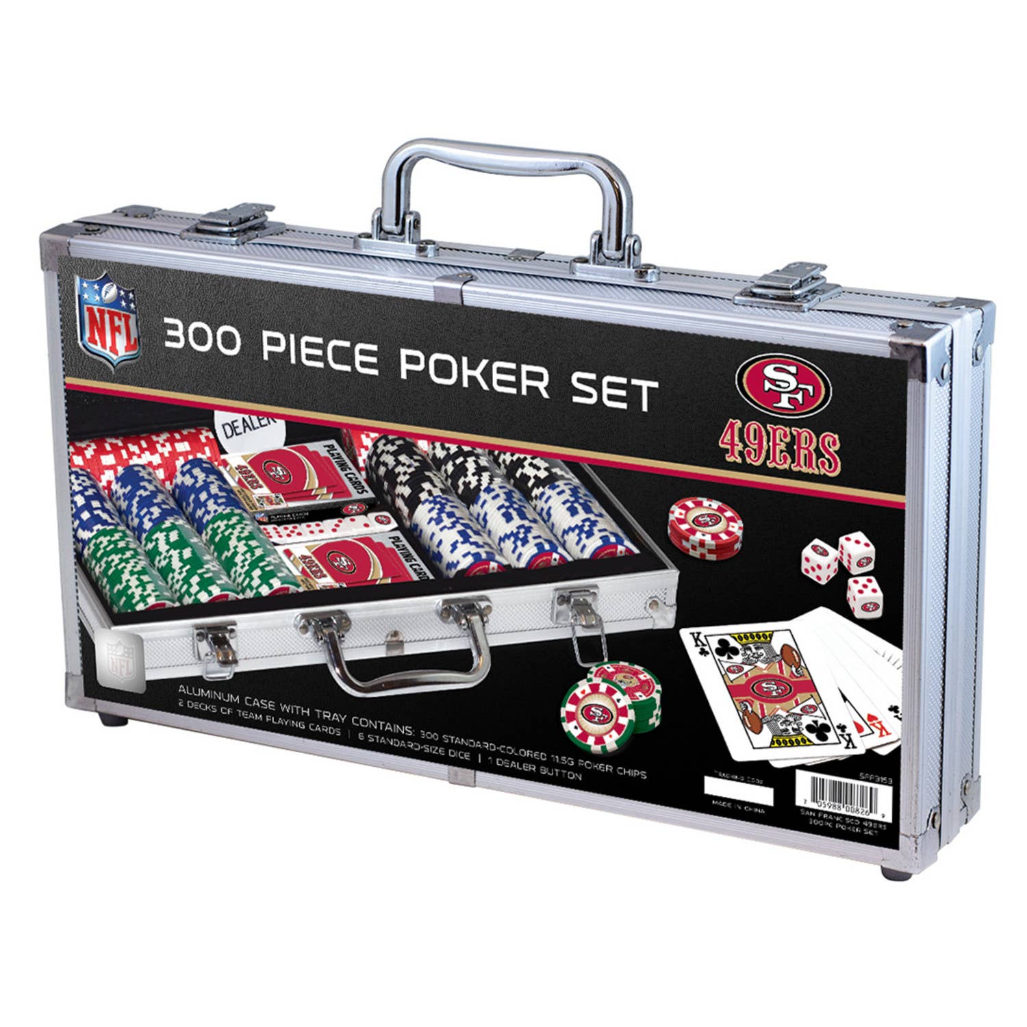  San Francisco 49ers 300 Piece Poker Set 