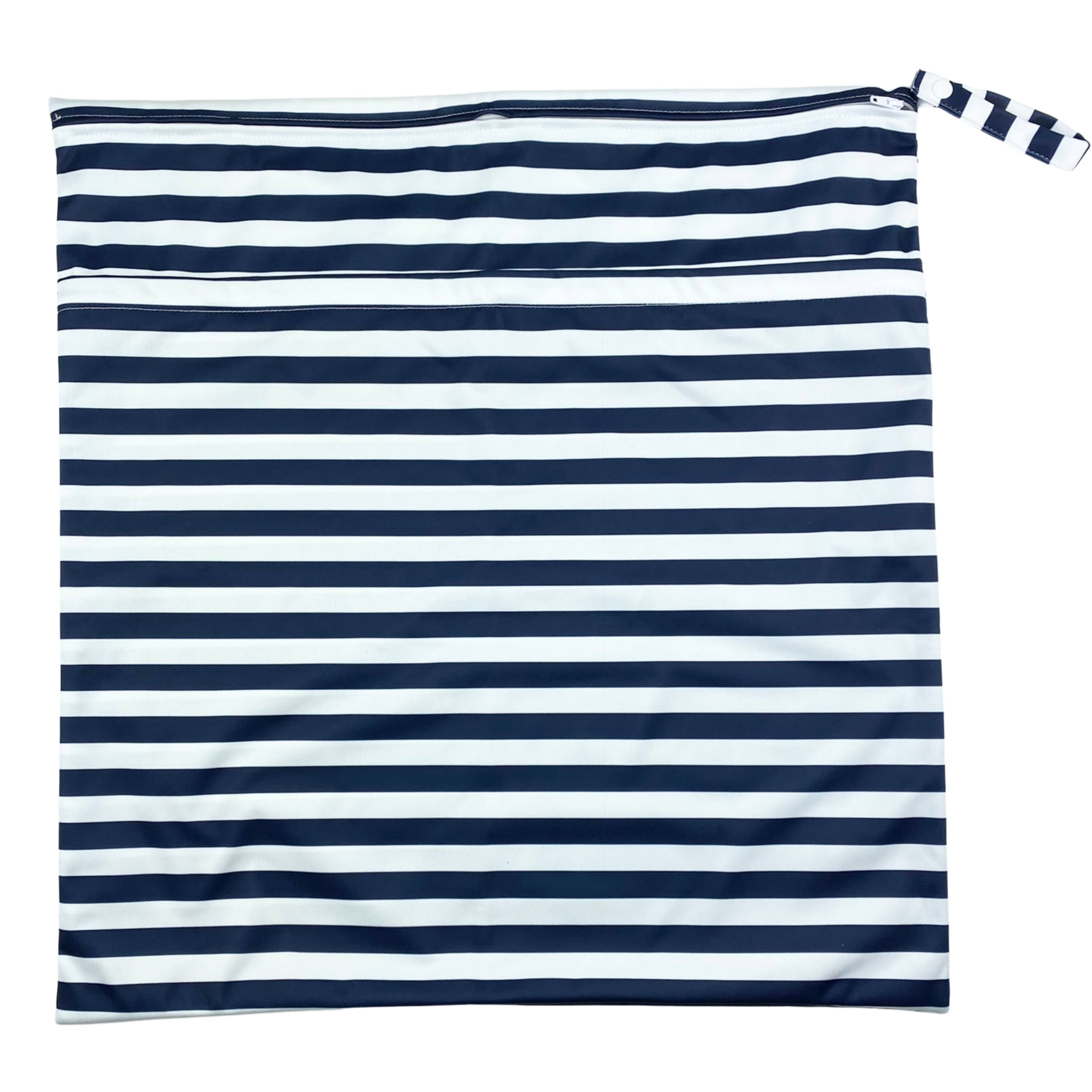  Extra Large Wet Bag (Navy Stripe) 