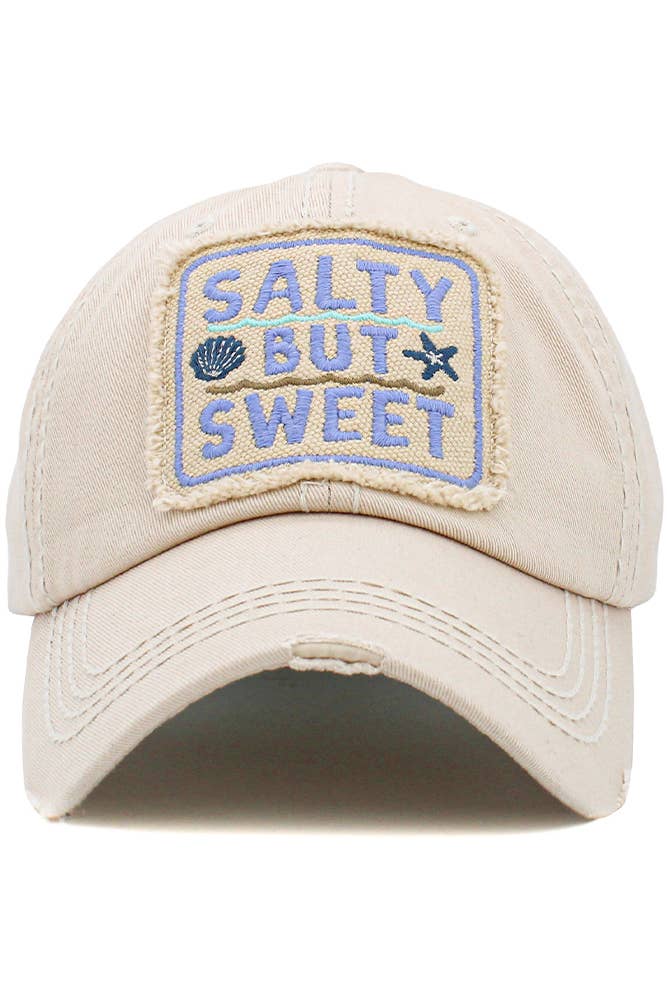  Salty But Sweet Washed Vintage Ballcap 