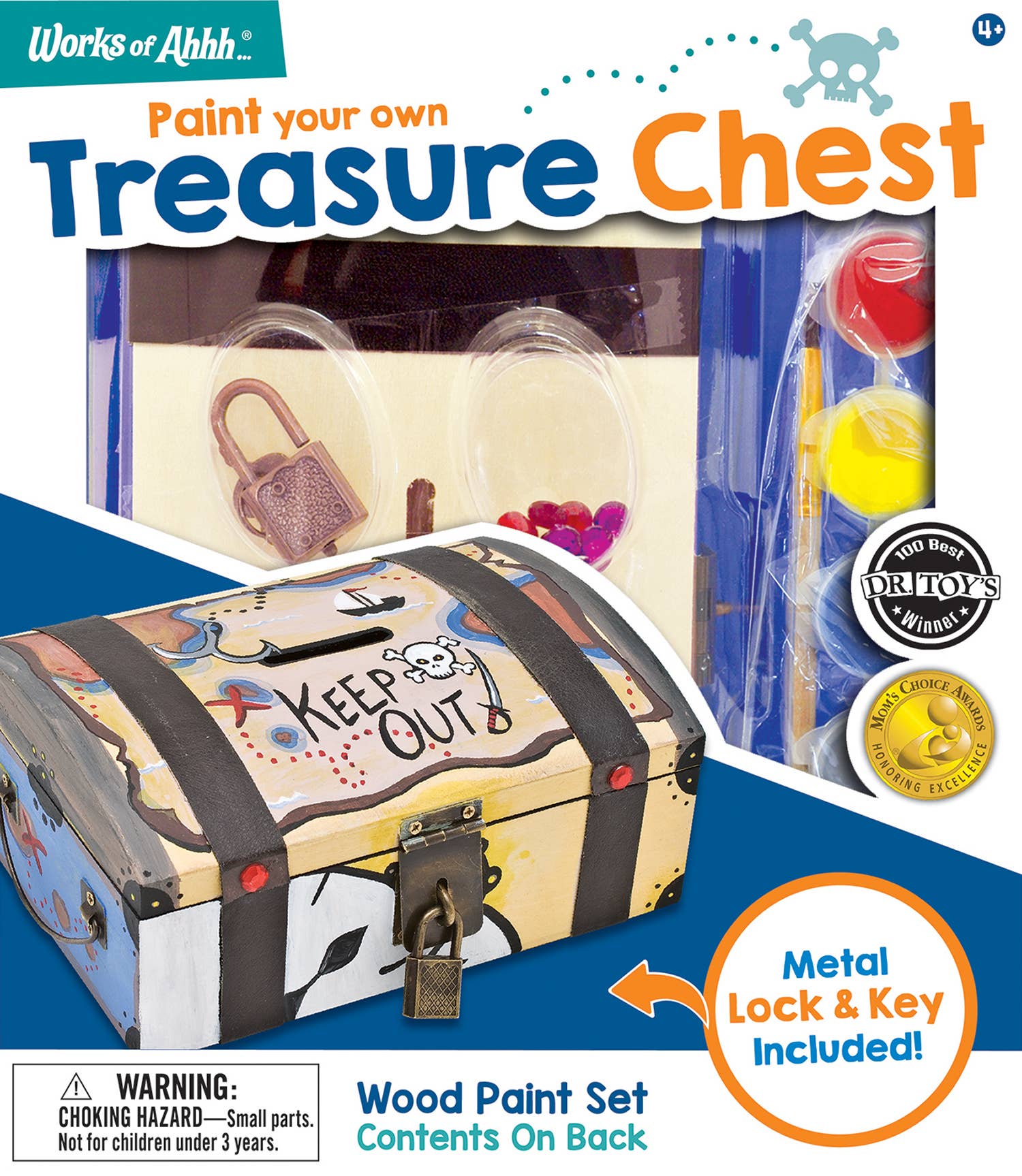  Treasure Chest Wood Paint Set 