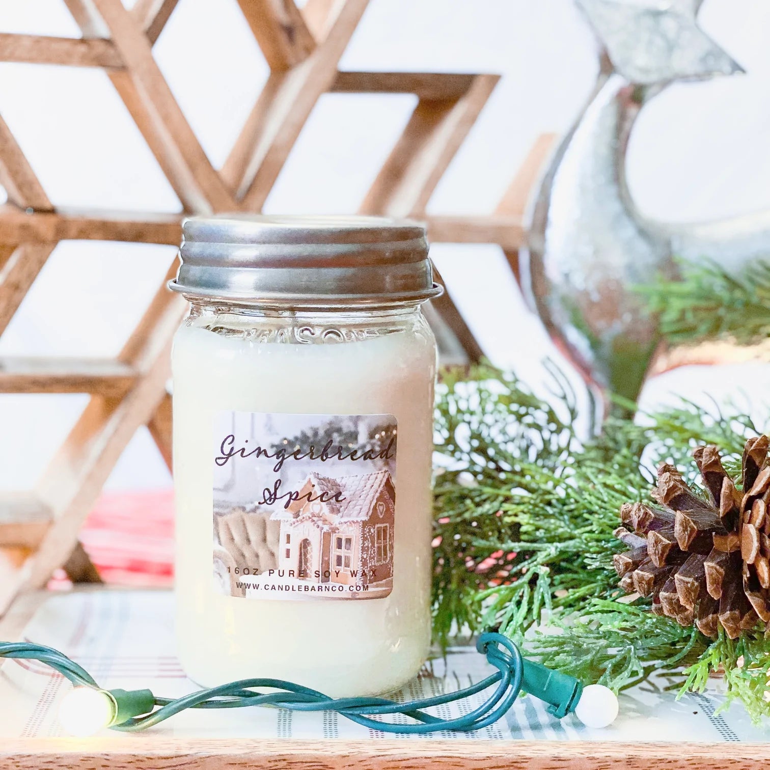  GINGERBREAD SPICE | 16oz Mason Jar 