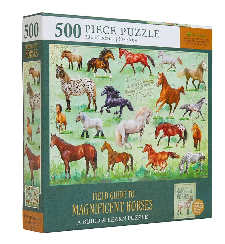  Field Guide to Magnificent Horses Jigsaw Puzzle 