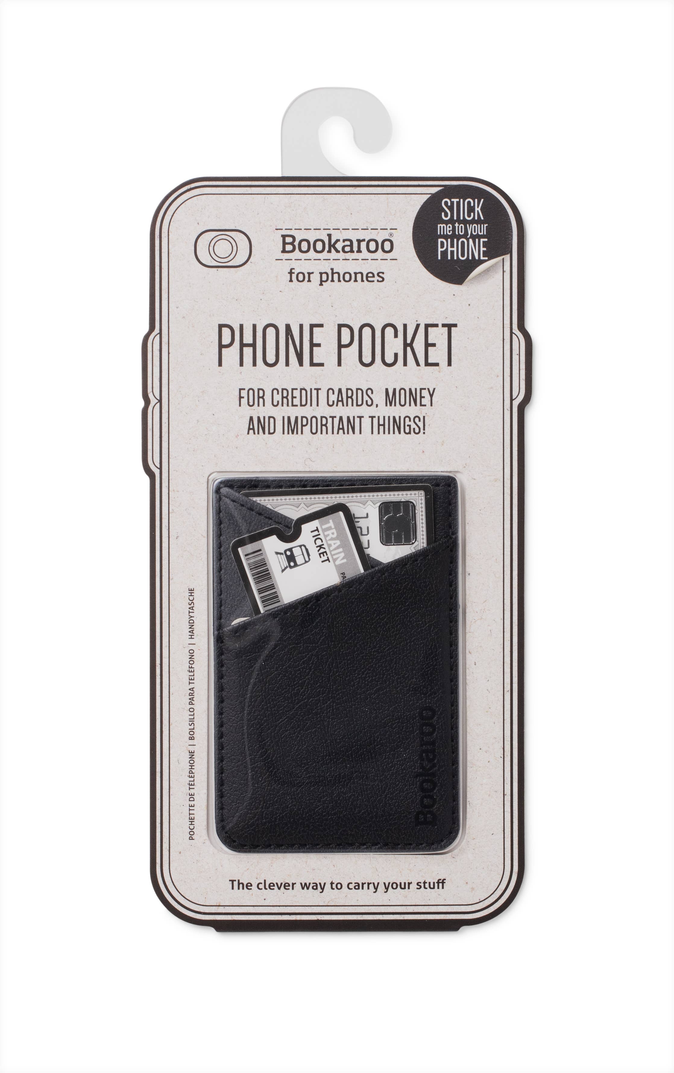  Bookaroo Phone Pocket: Black 