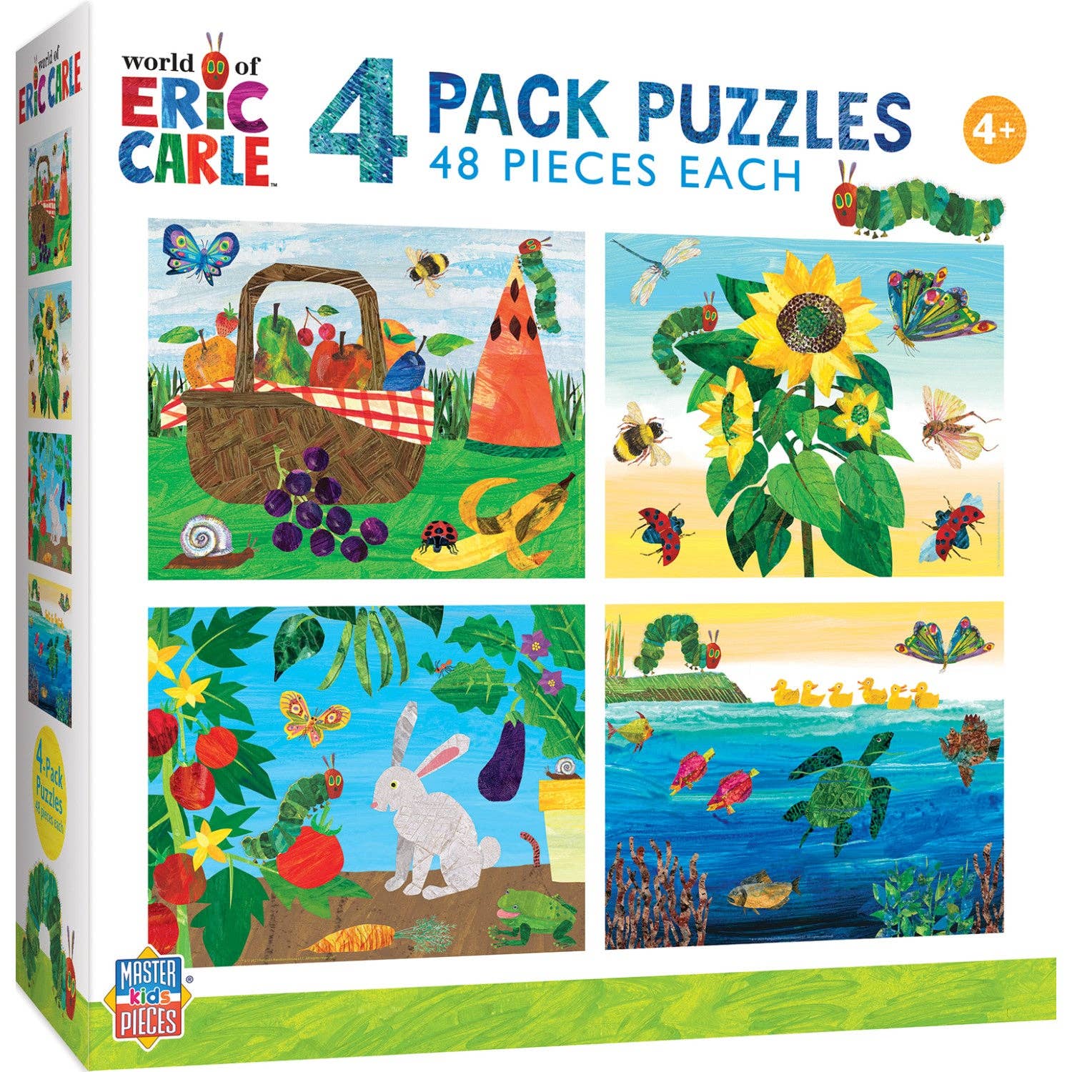  Eric Carle 4-Pack 100 Piece Puzzles 