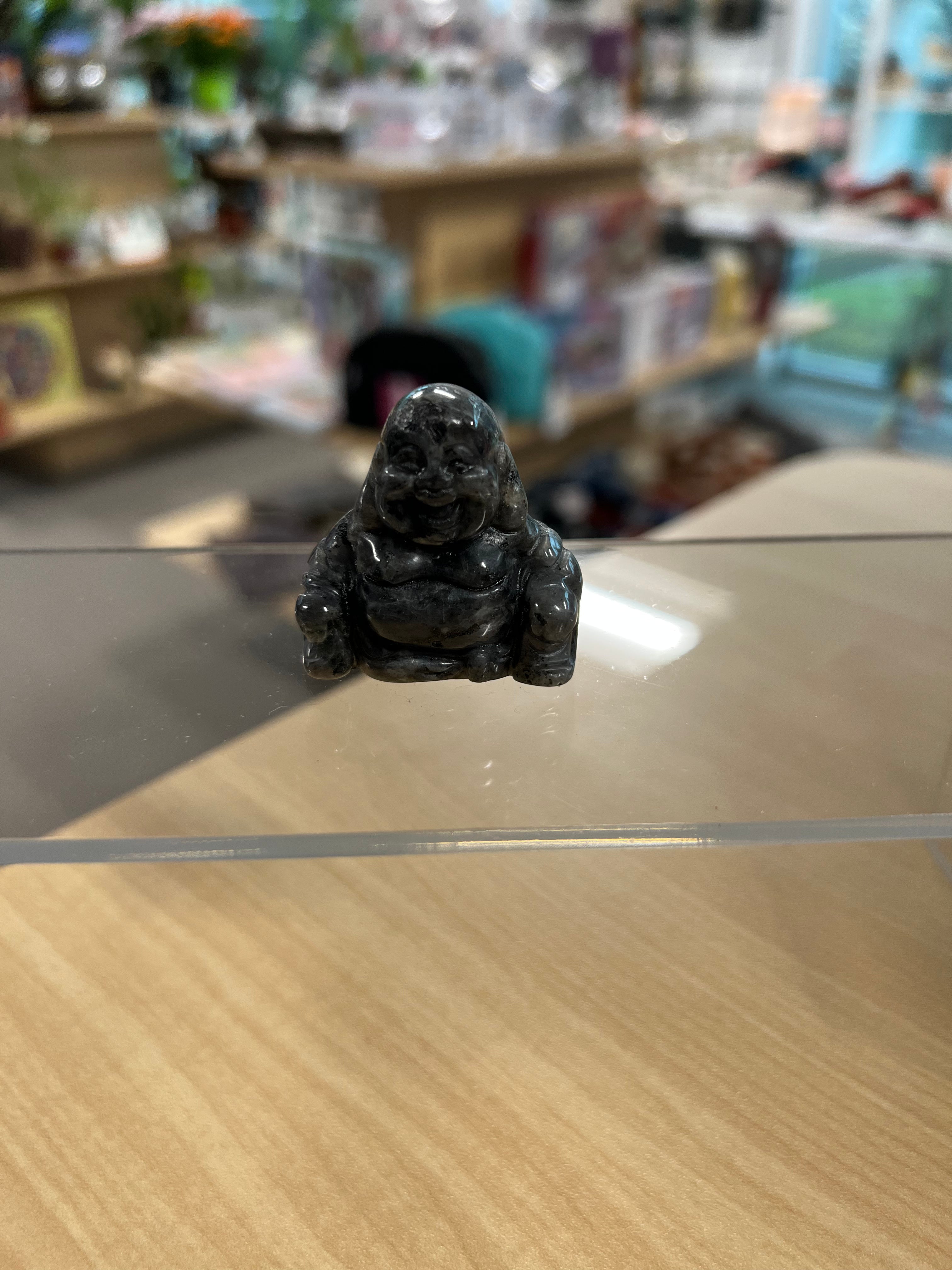  Larvikite Crystal Buddha 