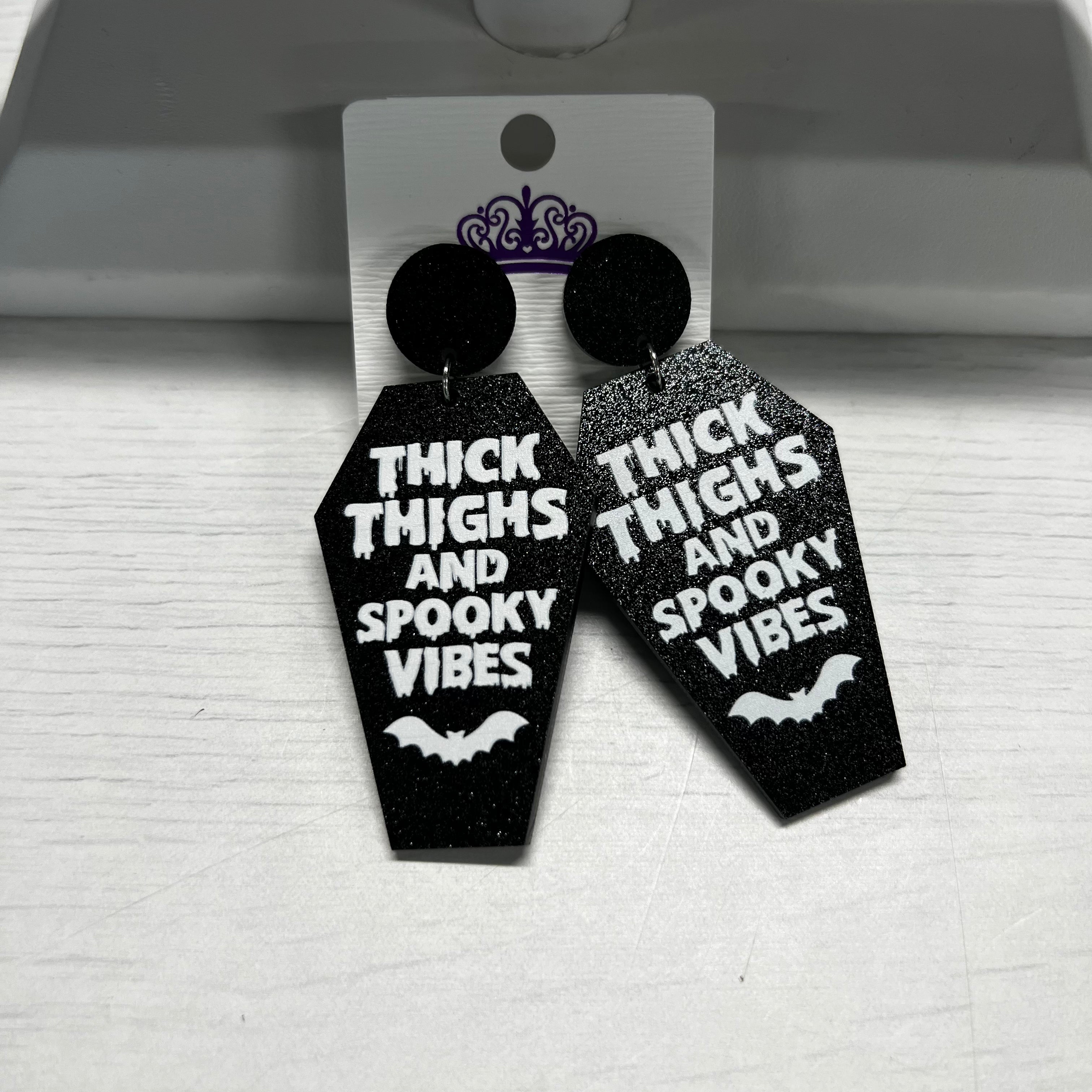  Thick Thighs & Spooky Vibes Earrings 