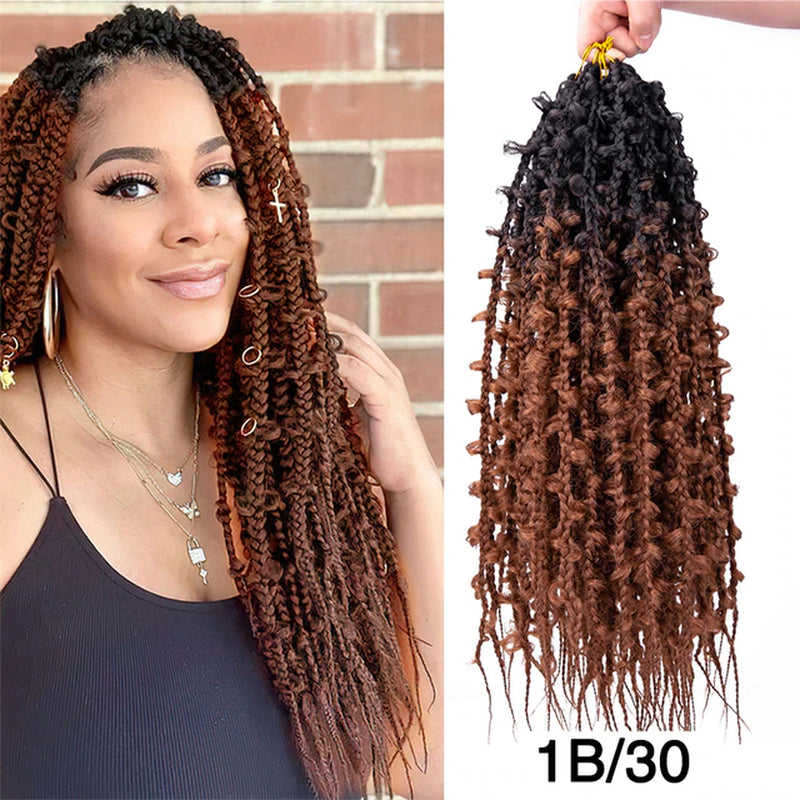 Goddess Butterfly Faux Locs Twist Braiding Hair Extensions