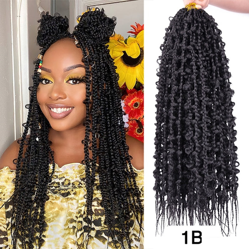 Goddess Butterfly Faux Locs Twist Braiding Hair Extensions