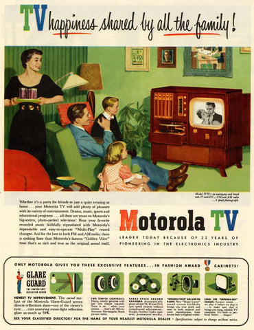 vintage print ad motorola tv television radio consumerism