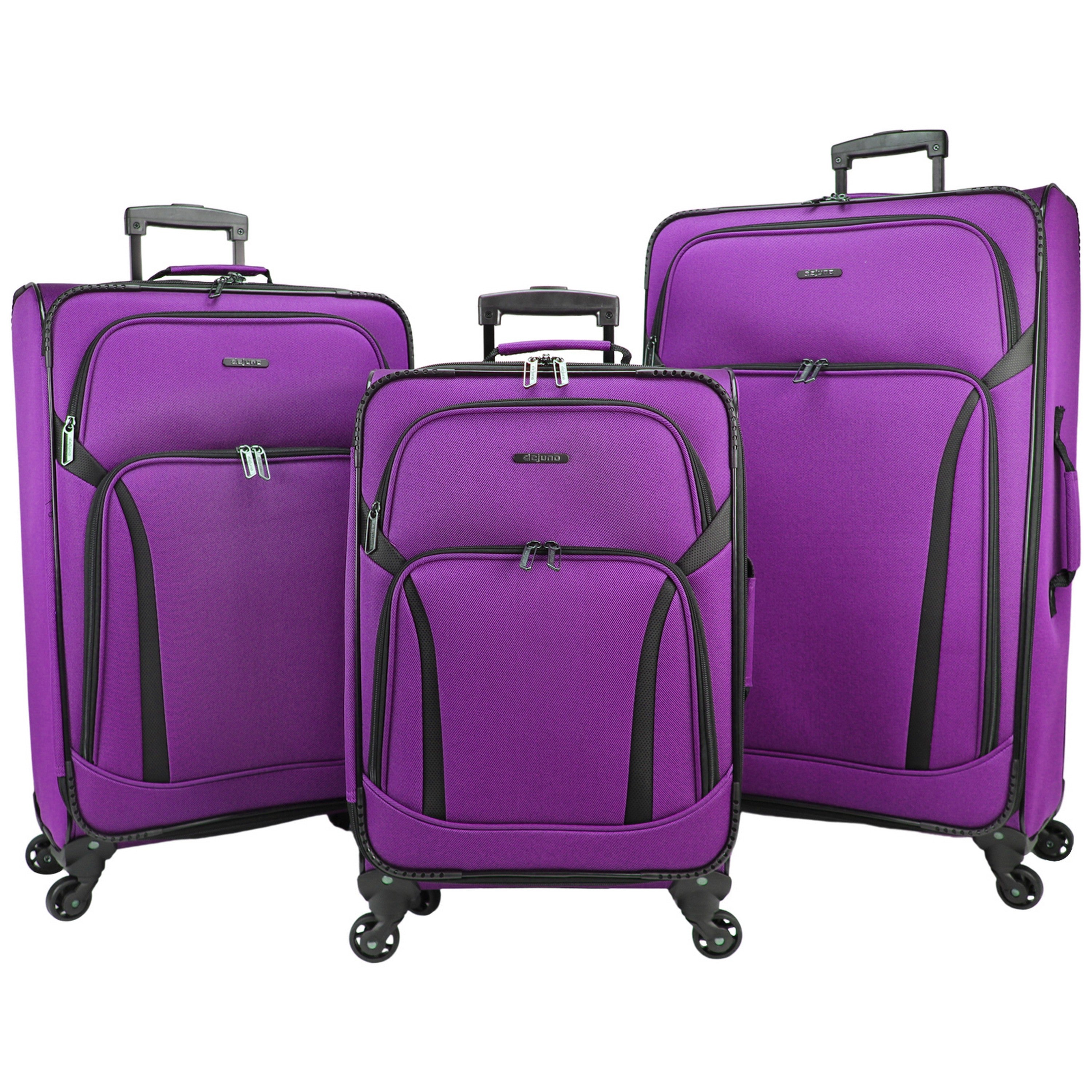 Dejuno Oslo 3-Piece Lightweight Expandable Spinner Luggage Set