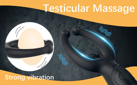 9 Vibration Modes Prostate Massager with Penis Cock Ring
