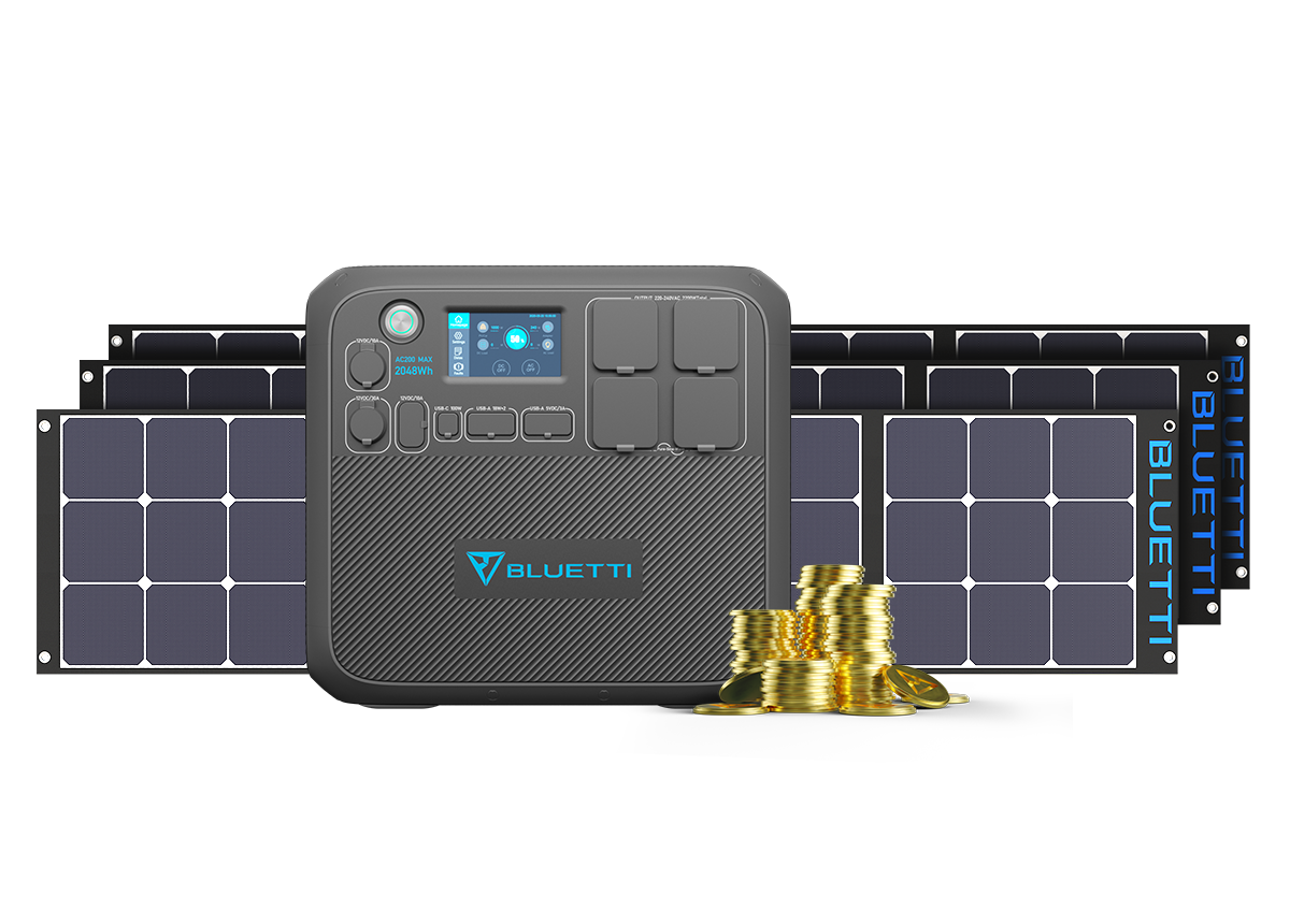 AC200MAX+3*SP200 Kit Generador Solar