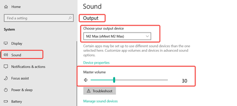 Test the speaker of EMEET M2 Max