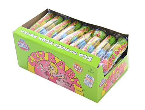 Cry Baby Extra Sour Tube 4 Ball Tubes (23 Oz) 36 Count Box