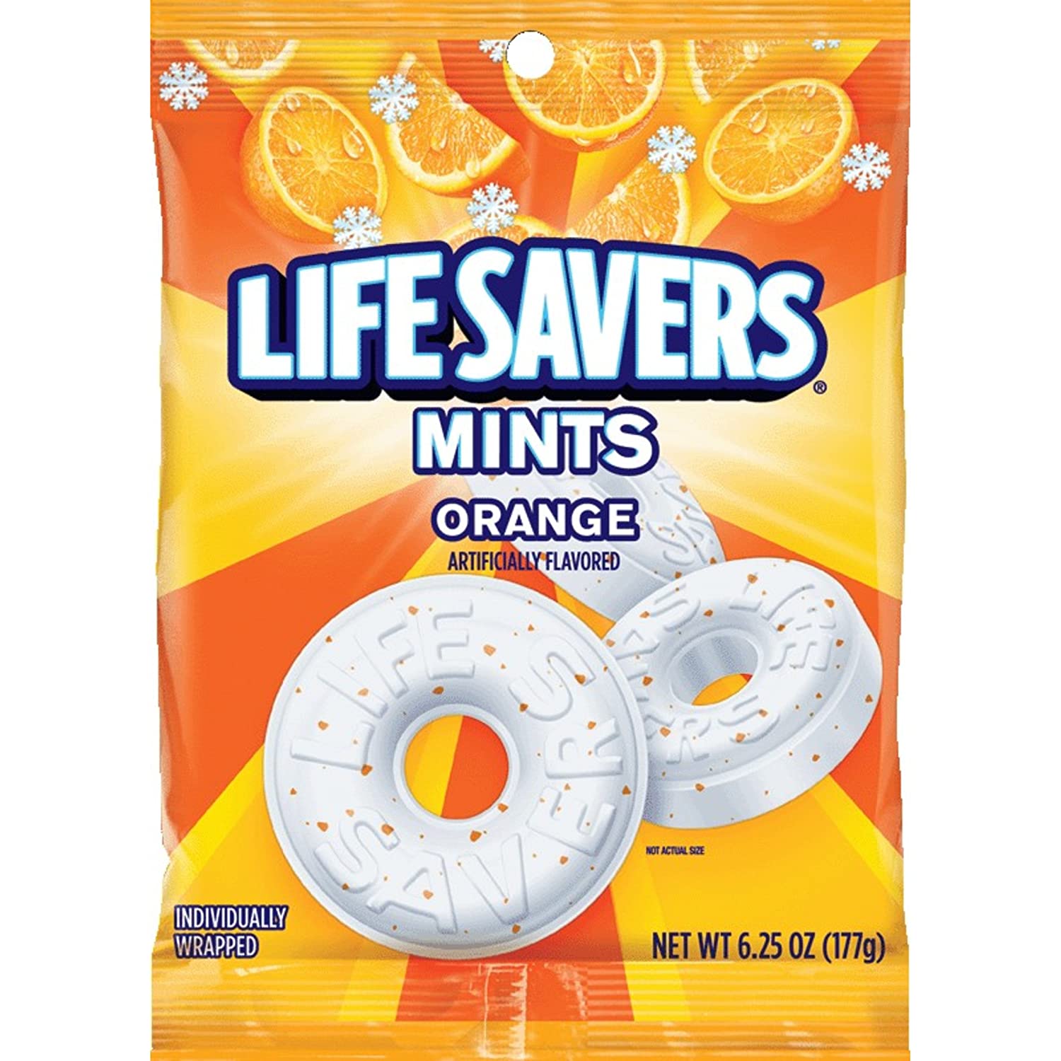LIFE SAVERS Orange Mints Candy, 6.25-Ounce Bag