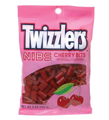 Twizzlers Cherry Nibs 6 oz Bag