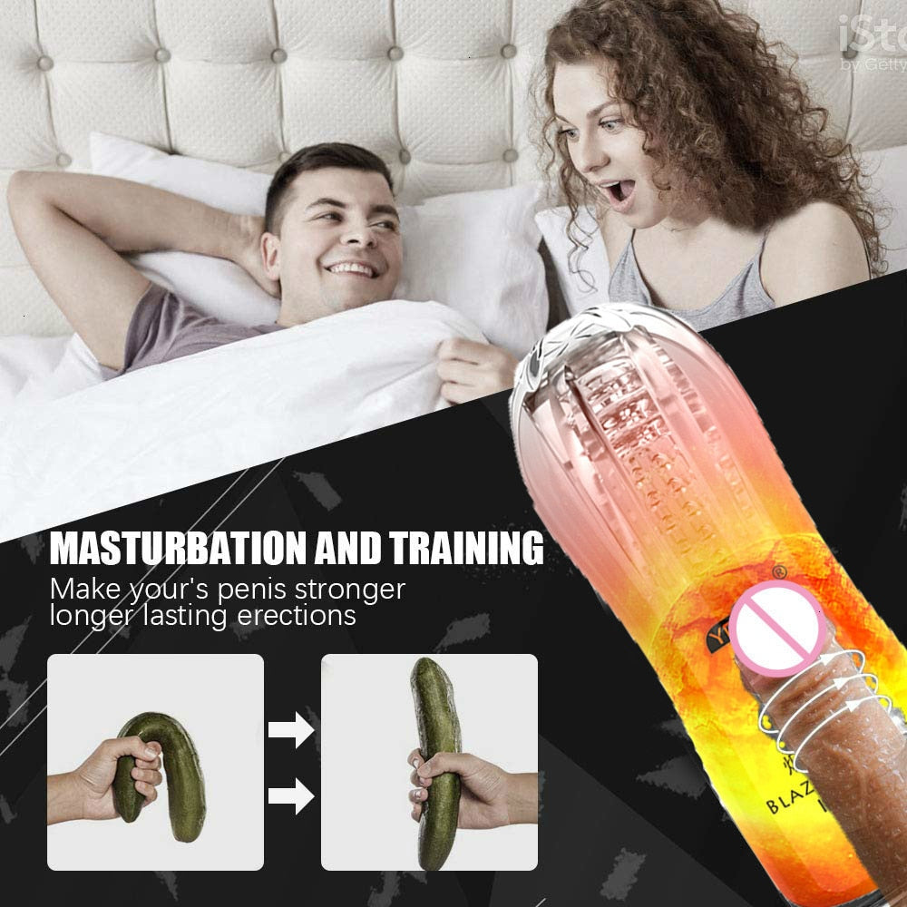 Male Masturbator Cup Soft Pussy Transparent Vagina Adult Endurance Exercise Vacuum Pocket Cup for Men