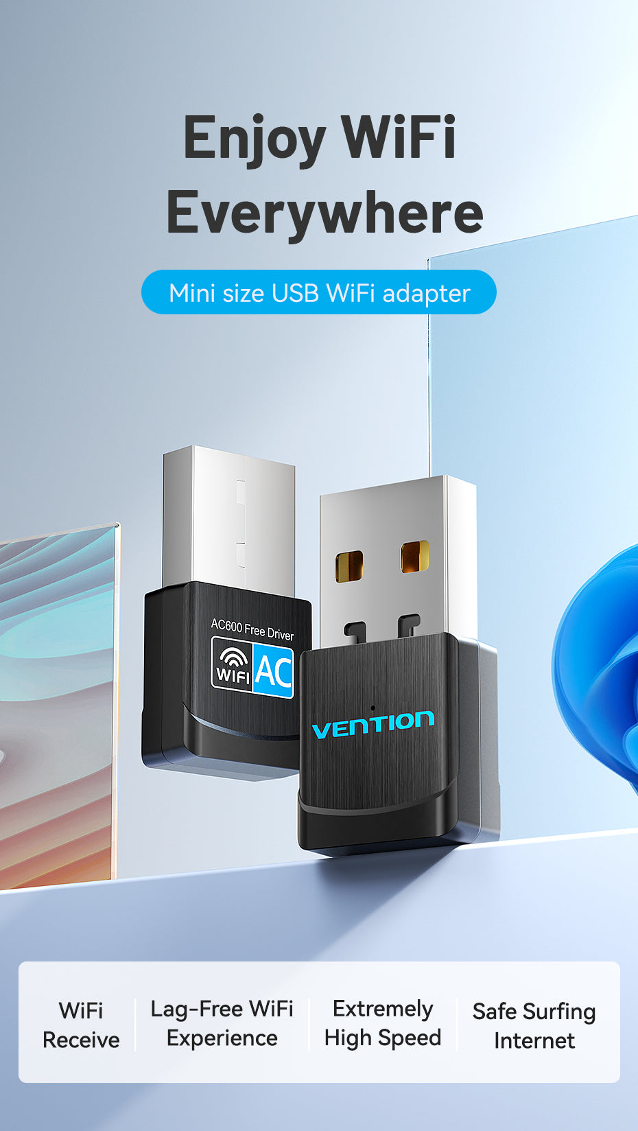 Mini size USB WiFi adapter