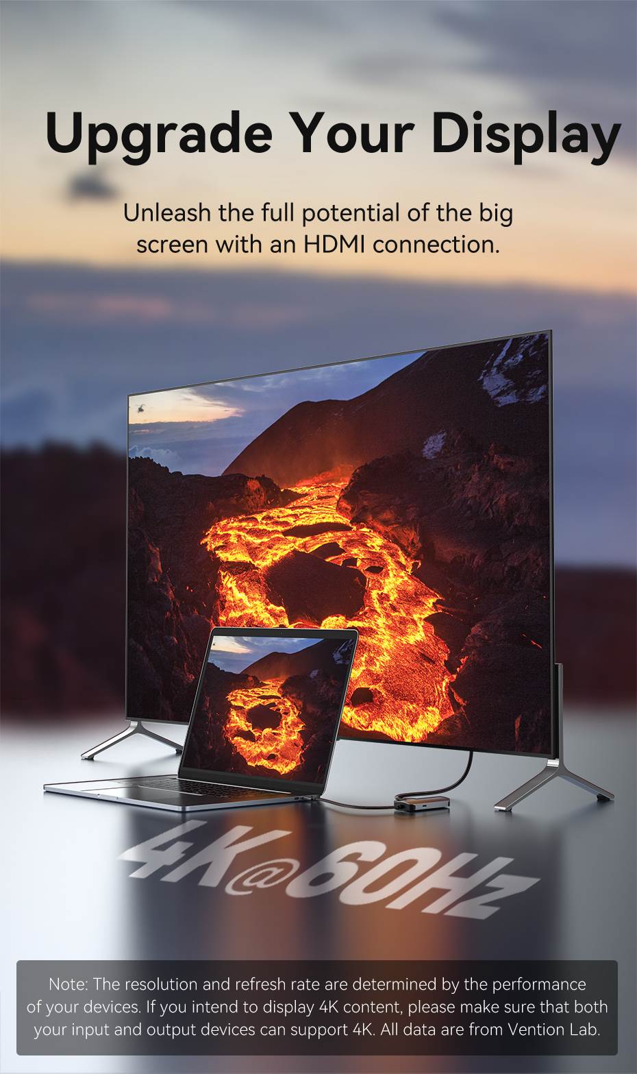 USB-C to HDMI/VGA/USB 3.0/PD Docking Station 0.15M Gray Aluminum Alloy Type