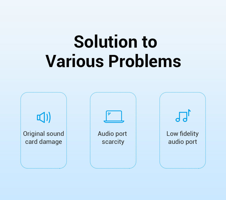 USB External Sound Card Silvery Metal Type