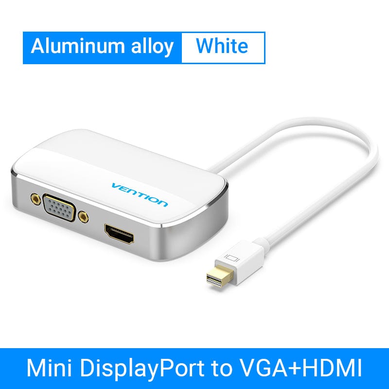 Mini DisplayPort Converter to HDMI VGA Adapter 2 in 1