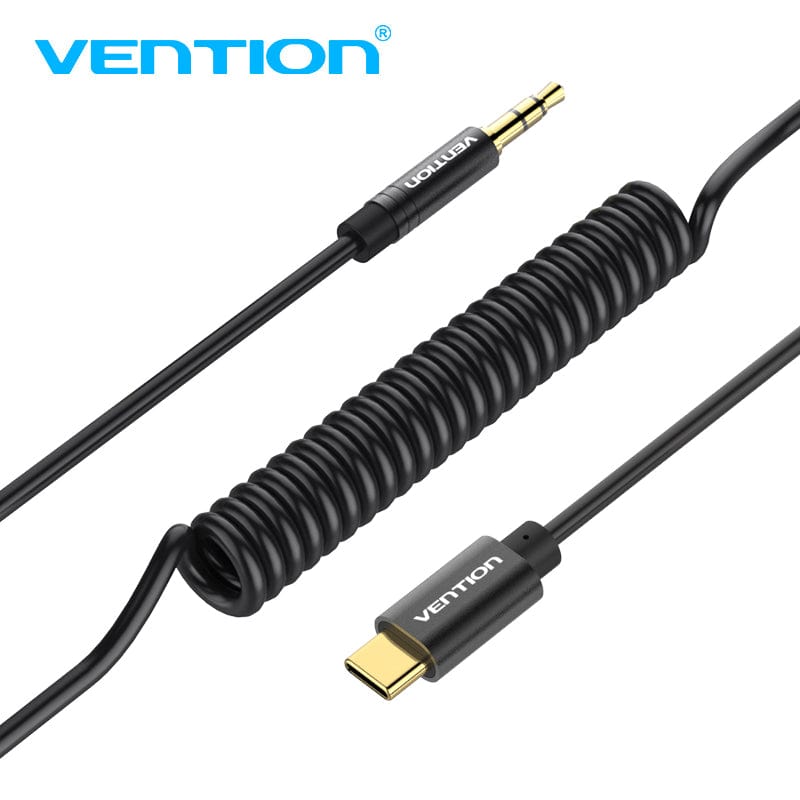 Type-C to 3.5mm Male Spring Audio Cable phone