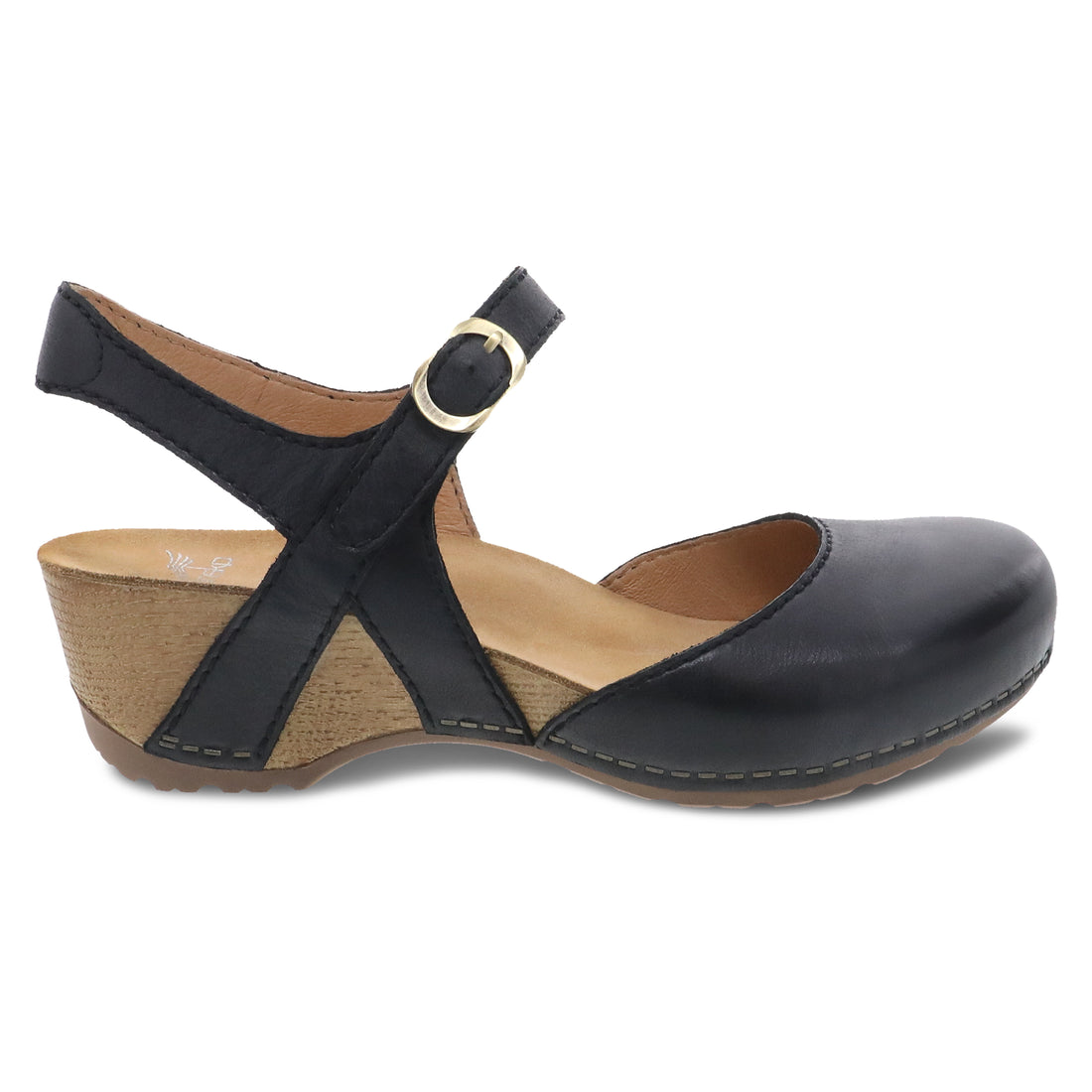 Tiffani Black Milled Burnished Mary Jane