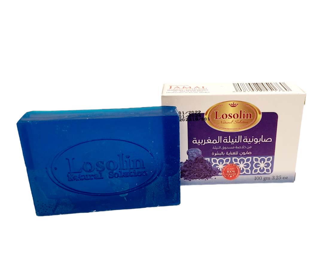 1+1 Pack of | Moroccan Nila Soap and Aker Fassi Soap | LOSOLIN | 2 x 100 gm |   ???? ??????? ????? ?????? + 1 ???? ??????? ?????? ???????? |