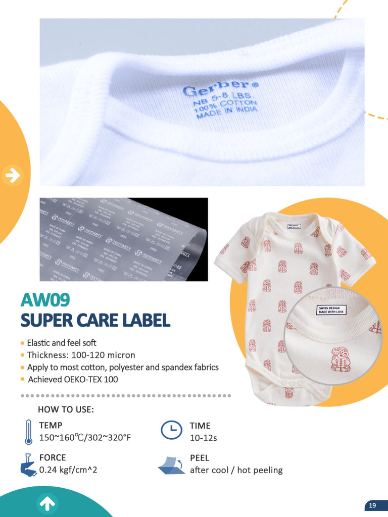 Tagless Iron On Labels & CPSC