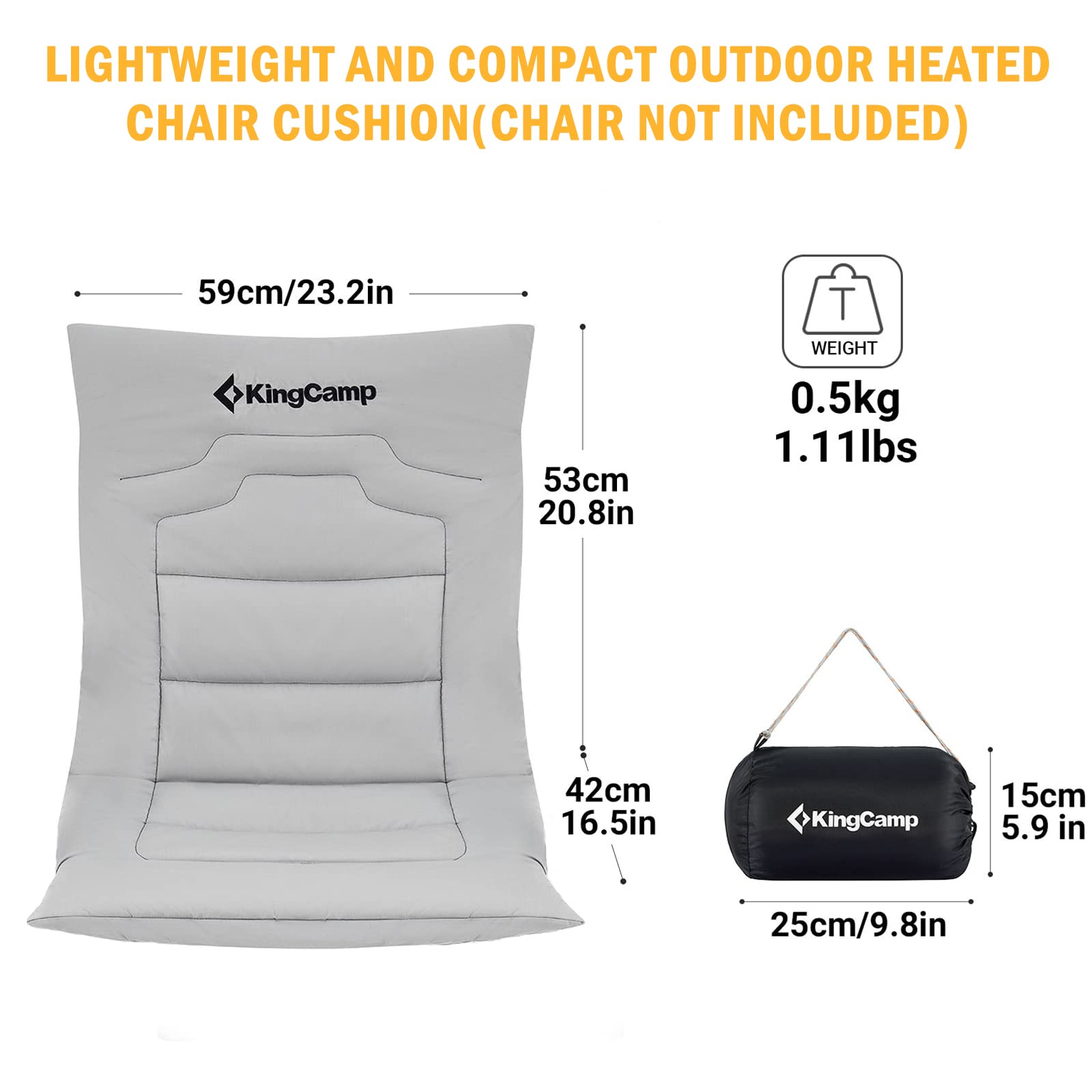 KingCamp Heated Chair Cushion